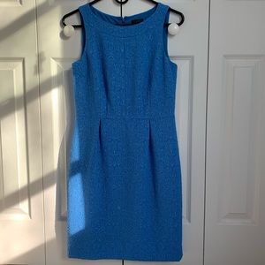 Ann Taylor Blue Floral Dress Petite Size 4P NWOT